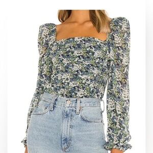ASTR floral blouse